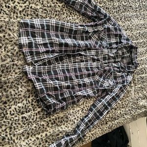 Plaid button up shirt